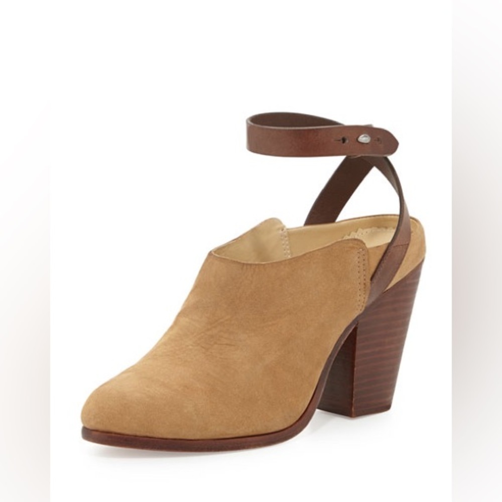 Rag & Bone Kenny Nubuck Ankle Strap Heels Size 6.5